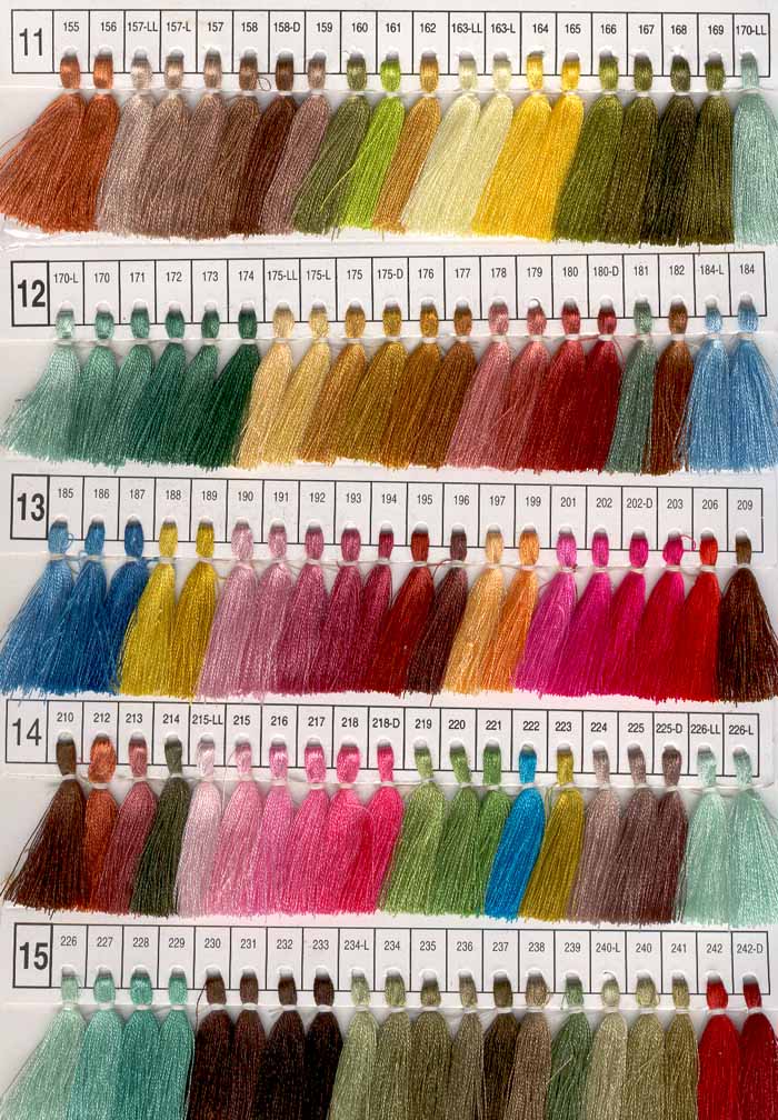 Pashmina Color Chart